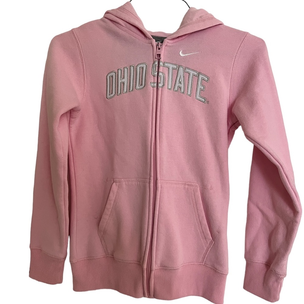 Girls’ Full Zip Nike Pink Ohio State sweatshirt